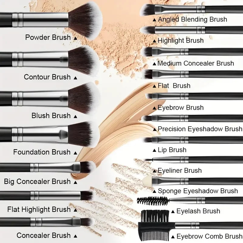 8-18PCS Makeup Brush Kit Face Professional Makeup Brushes Eyeshadow Triangle Powder Puff Blush Foundation Blending Beauty Tools