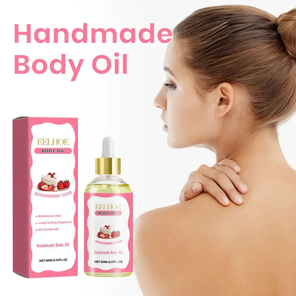 60ml Strawberry Body Care Oil Dry Skin Moisturizes Body Skin Essential Firming Massage The And Oil Moisturizes Body G1F6