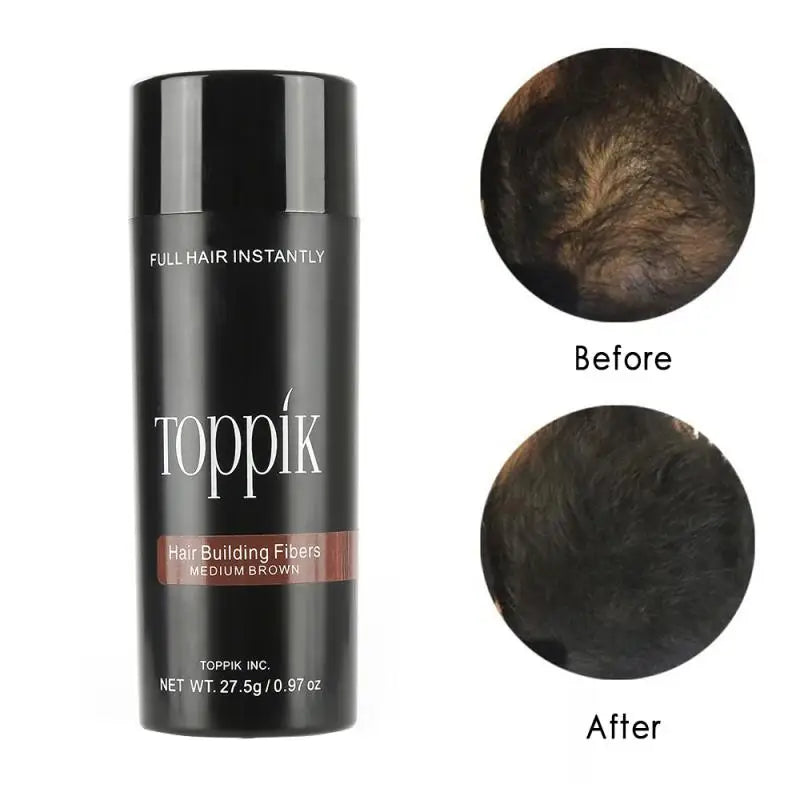 Toppik Hair Fibers Regrowth Powders Keratin Applicator Hair Building Fibers Spray Pump Hair Growth Products Hair Care 27.5g