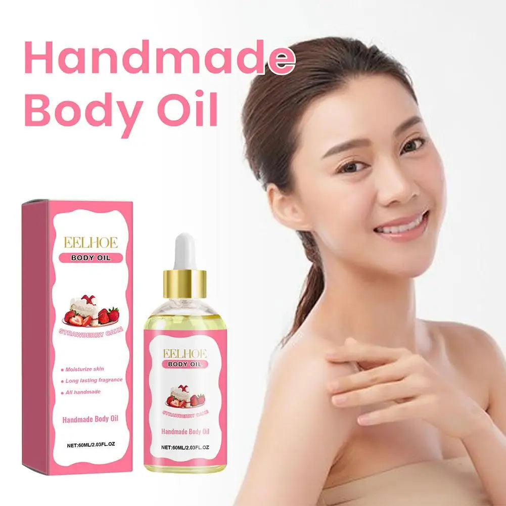 60ml Strawberry Body Care Oil Dry Skin Moisturizes Body Skin Essential Firming Massage The And Oil Moisturizes Body G1F6