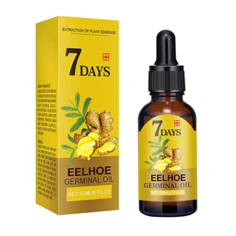 7 Days Fast Ginger Hair Growth Serum Anti-Loss Hair Regrowth Treatment Essential Oil Repair Damaged Hair Roots Hairs Care