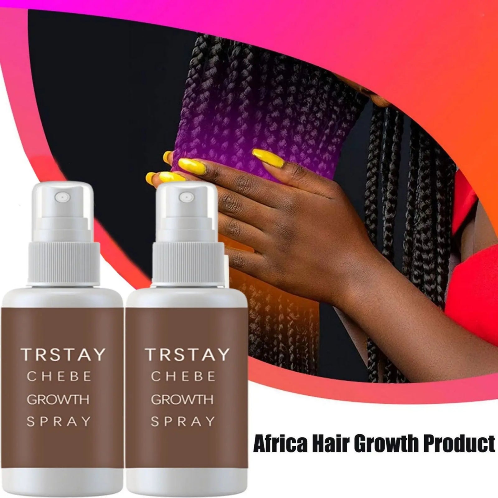 Anti Alopecia African Hair Growth Oil for Black Women Product Chebe Growth Spray Hair Hair Thicken Growth Moisturize Care Oil